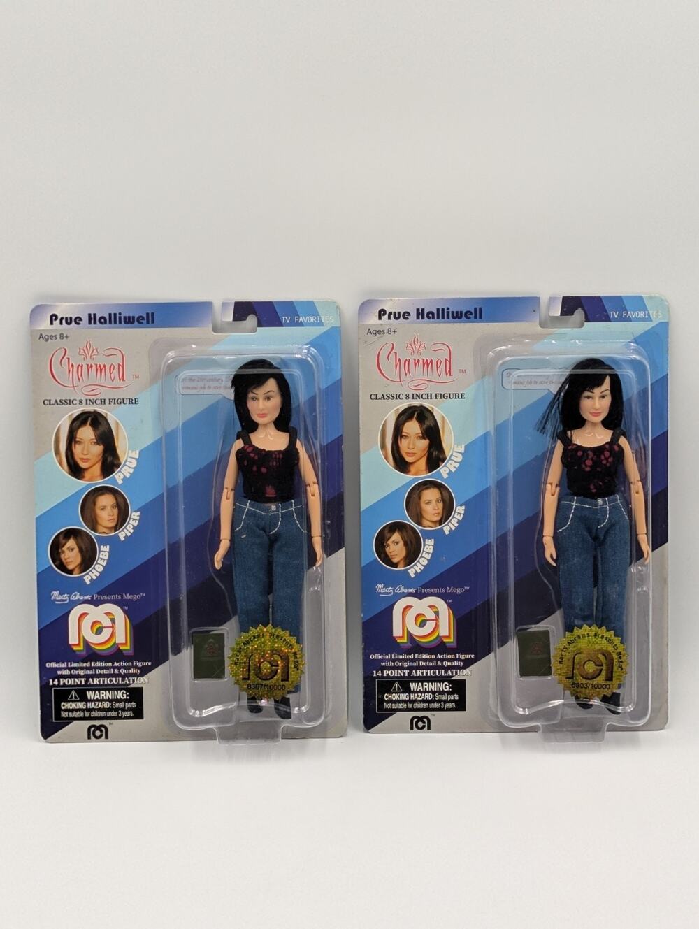 2x Mego Charmed 8" Prue Halliwell Action Figure Shannon Doherty 2018 Sealed